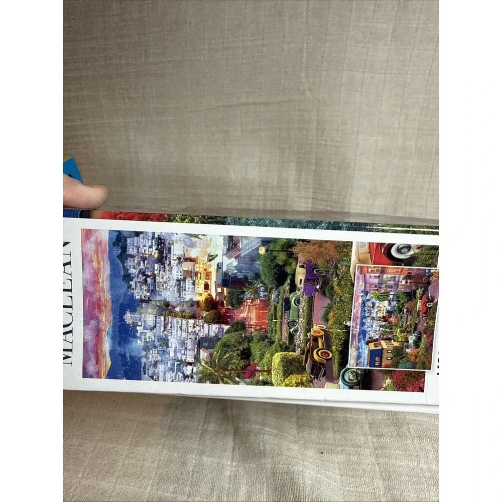 Ceaco‎ 1000 Piece Jigsaw Puzzle - David Maclean - Lombard Street - with Poster